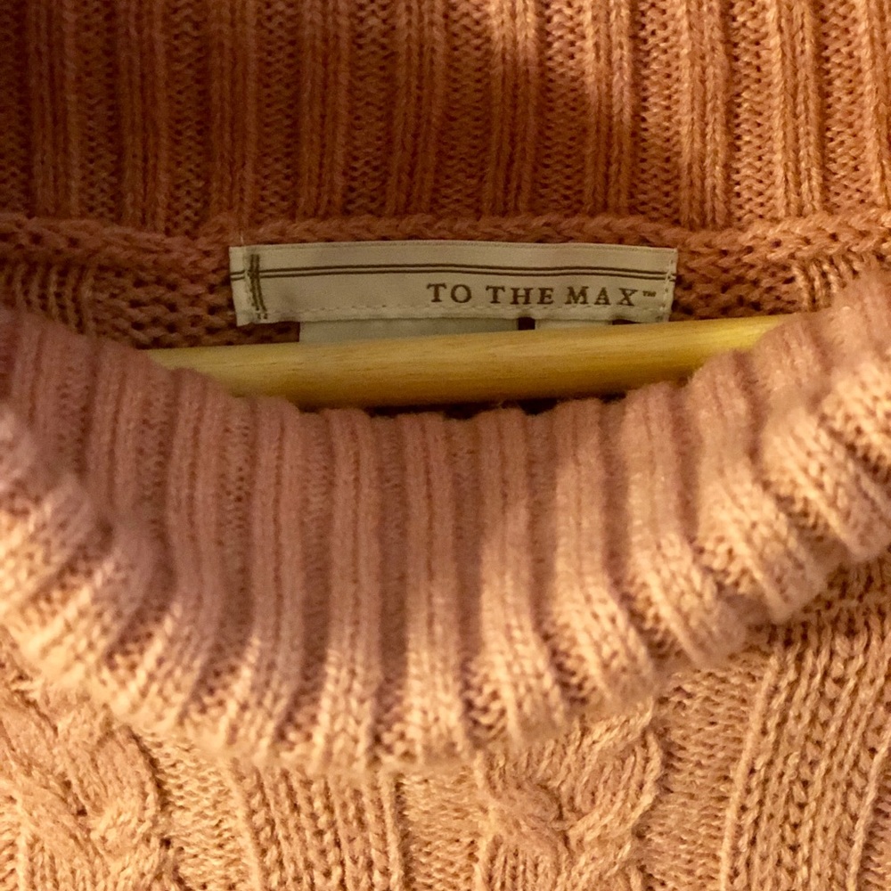 Pullover Pink Poncho Style Sweater